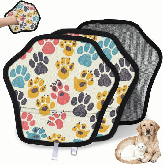 Kawaii Dog Paw 2Pcs Electrostatic Reusable Pet Hair Removal