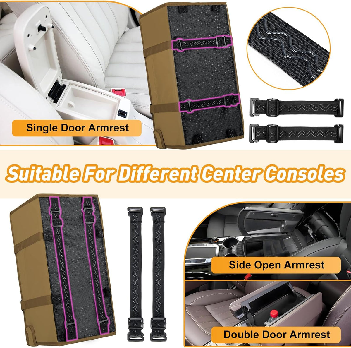 Portable Dog Car Seat for Small Dogs - Adjustable Safety