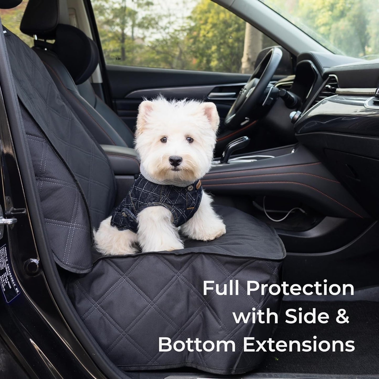 Dog Front Seat Cover for Car, Waterproof 600D Oxford Cloth
