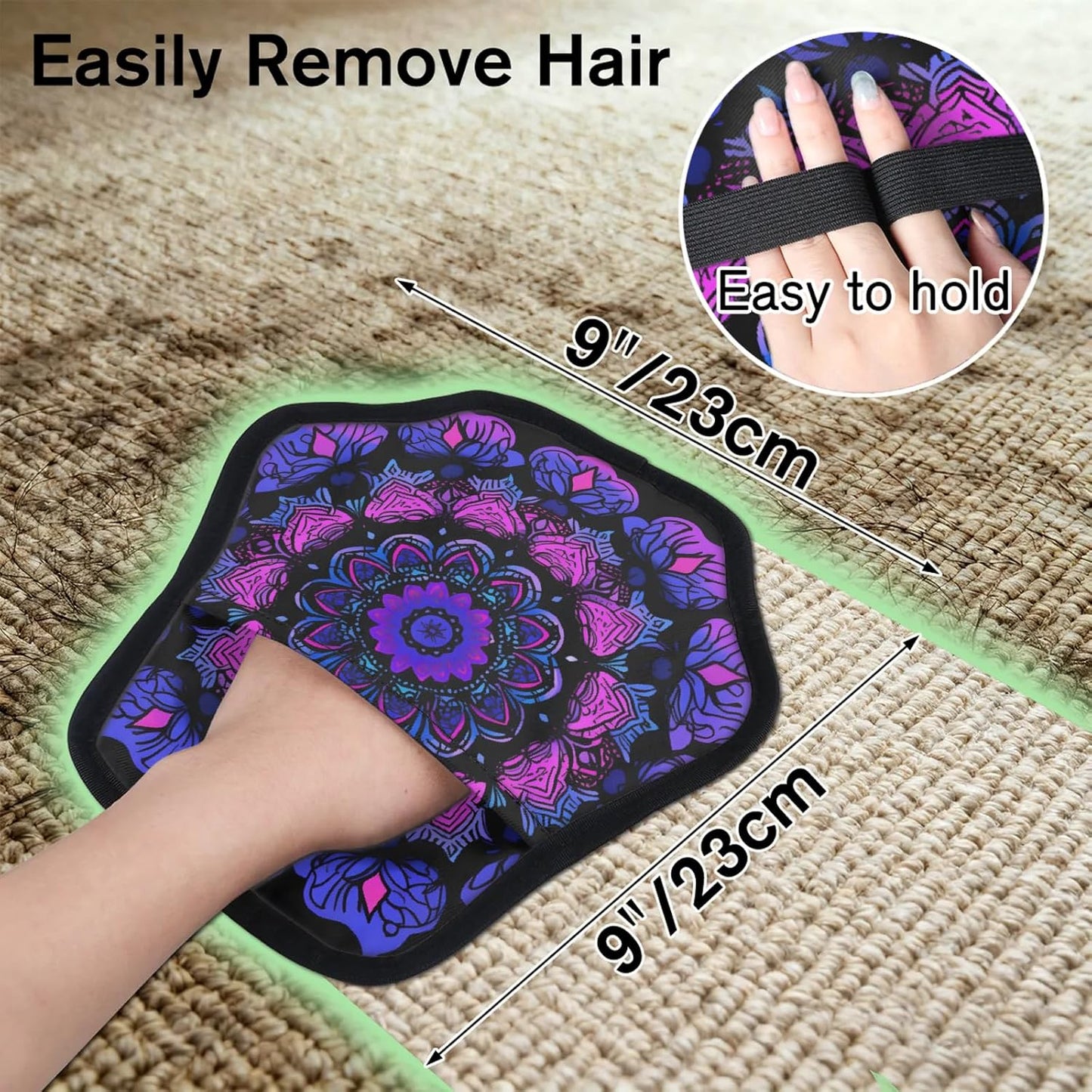 Pet Hair Removal Glove for Dogs Cats Reusable Washable Set