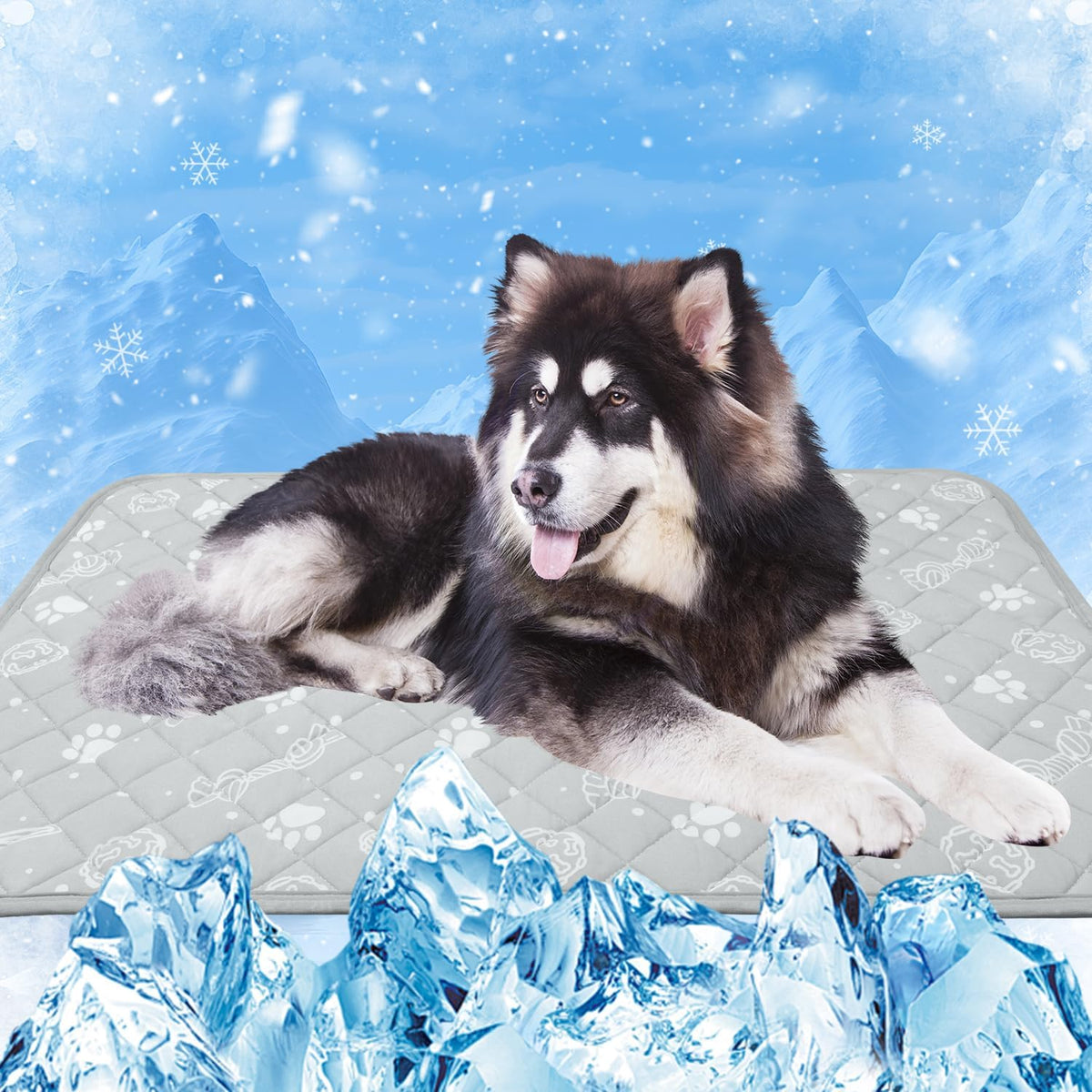 Self Cooling Mat for Large Dog, 39”x59” Cool-Chill Cooling