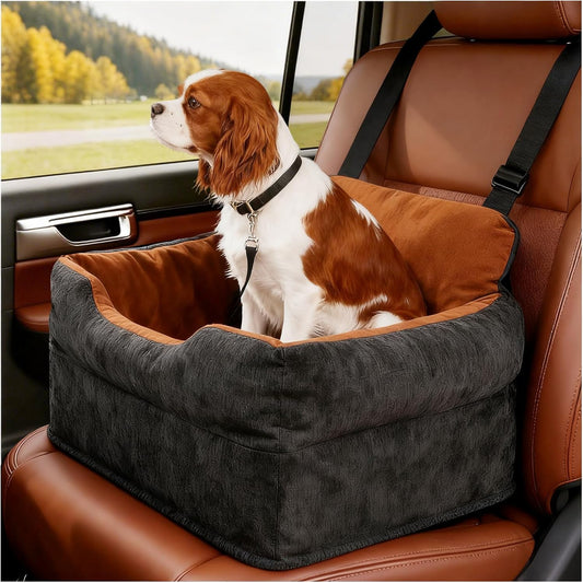 Dog Car Booster Seat for Small/Medium Dogs Under 30 lbs