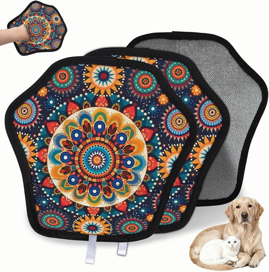 Pet Hair Removal Glove for Dogs Cats Reusable Washable Set