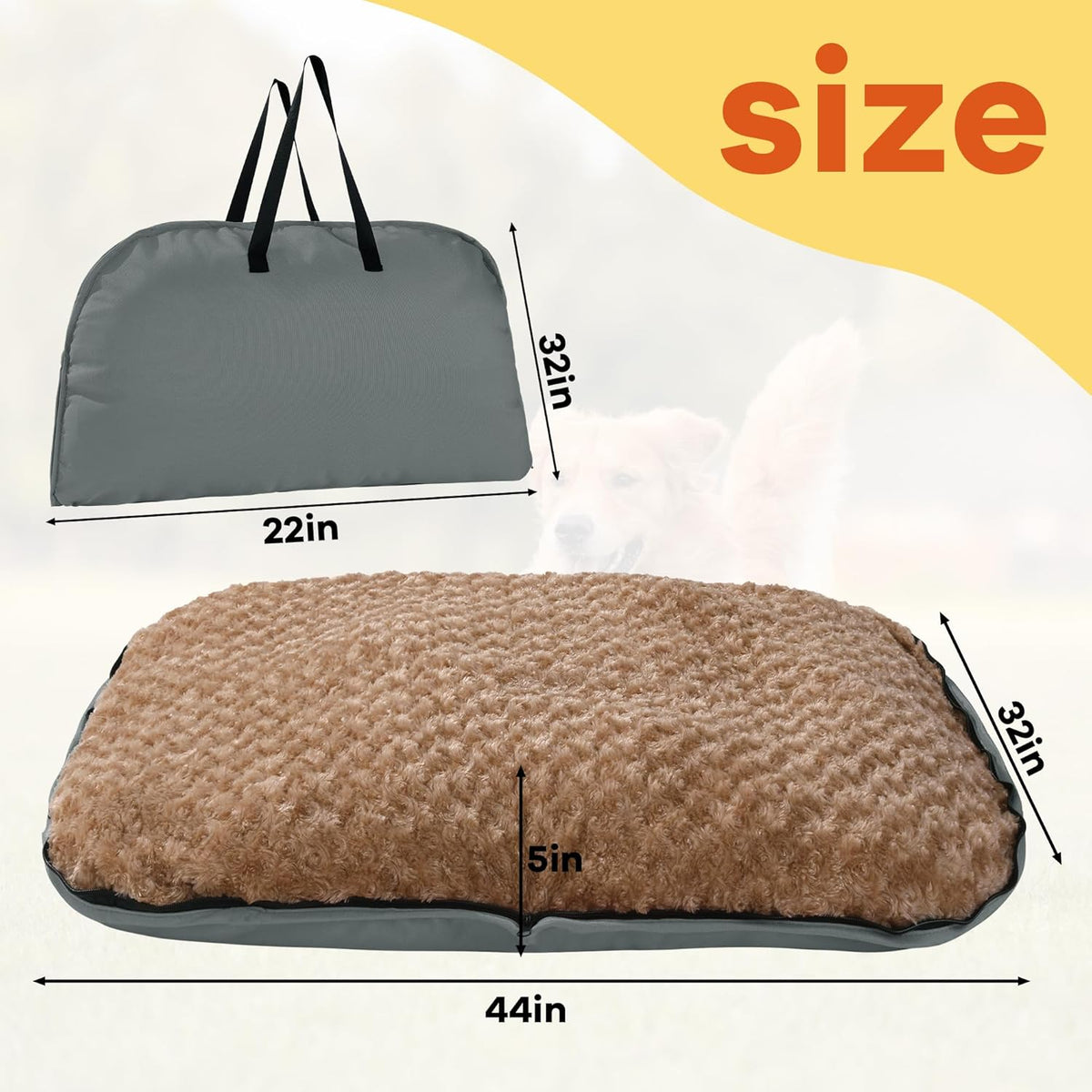 Foldable Travel Dog Bed, Outdoor Camping Dog Bag Bed Pet