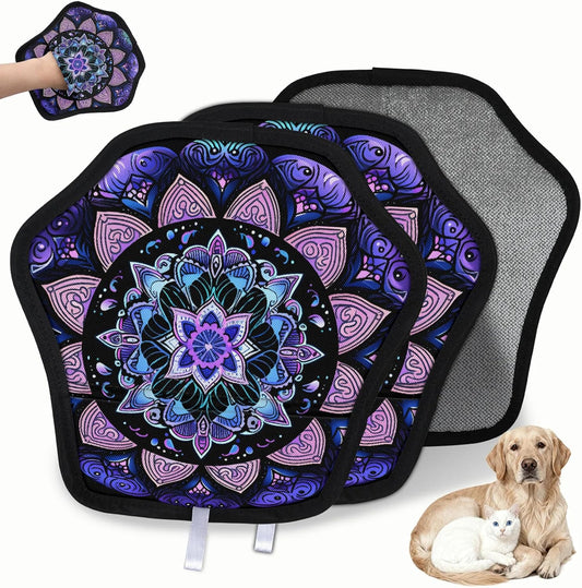 Pet Hair Removal Glove for Dogs Cats Reusable Washable Set