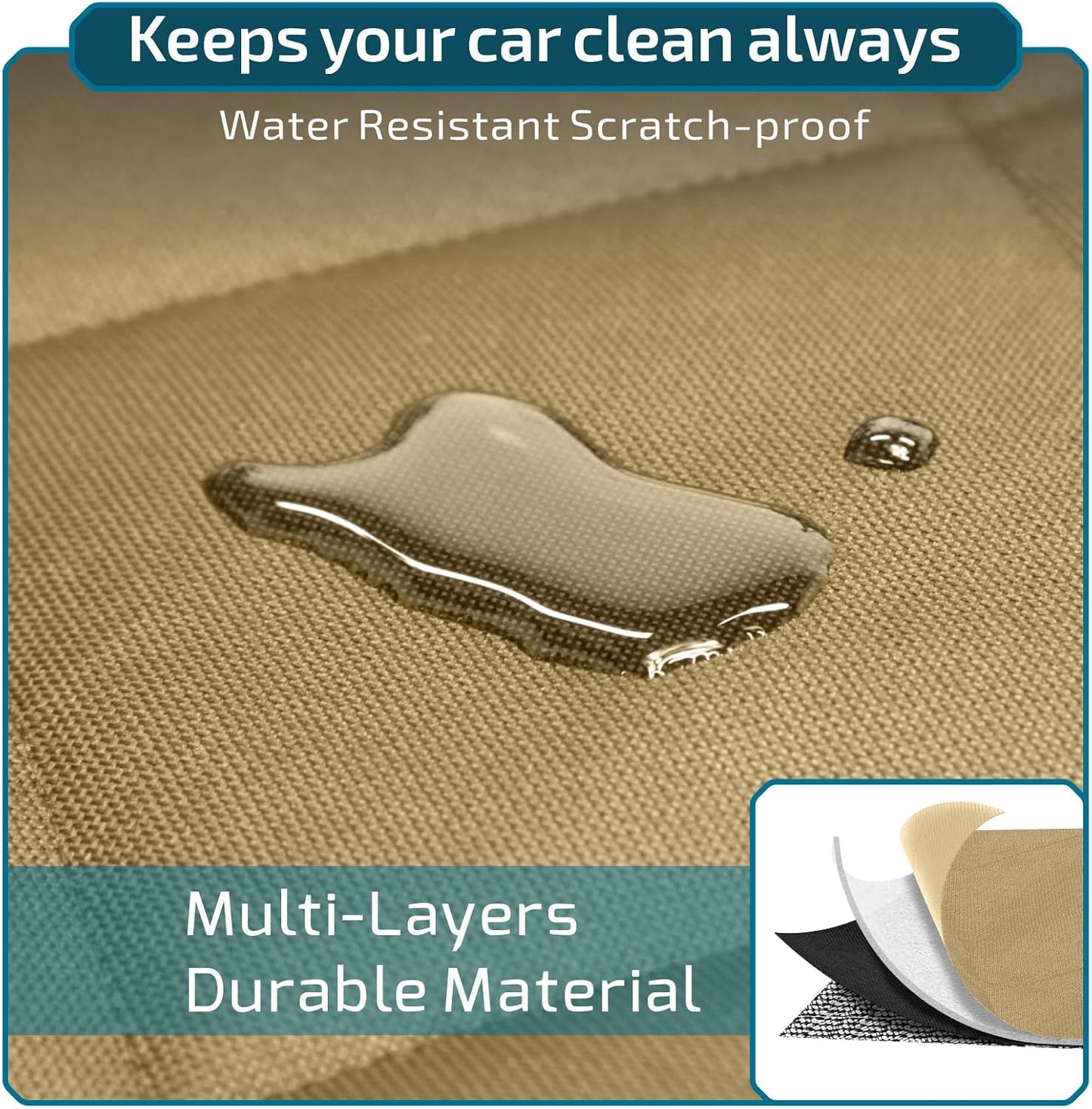 SUV Cargo Liner for Dogs with Side Flaps, Large Water
