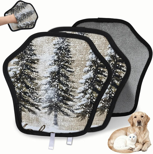Pet Hair Removal Glove for Dogs Cats Reusable Washable Set