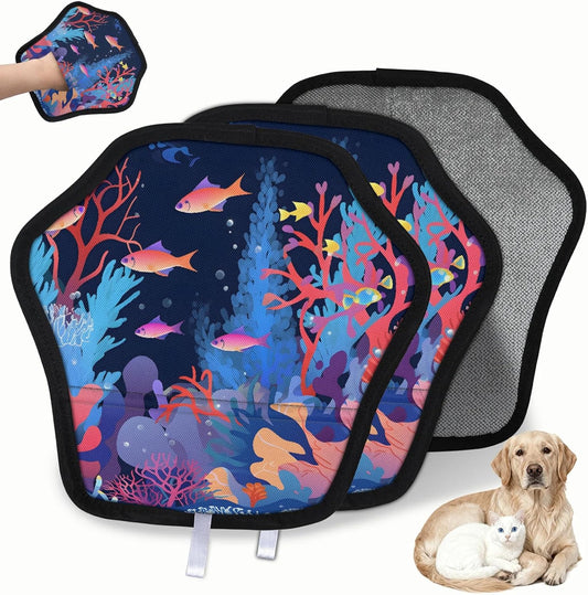 Under The Sea 2Pcs Electrostatic Reusable Pet Hair Removal