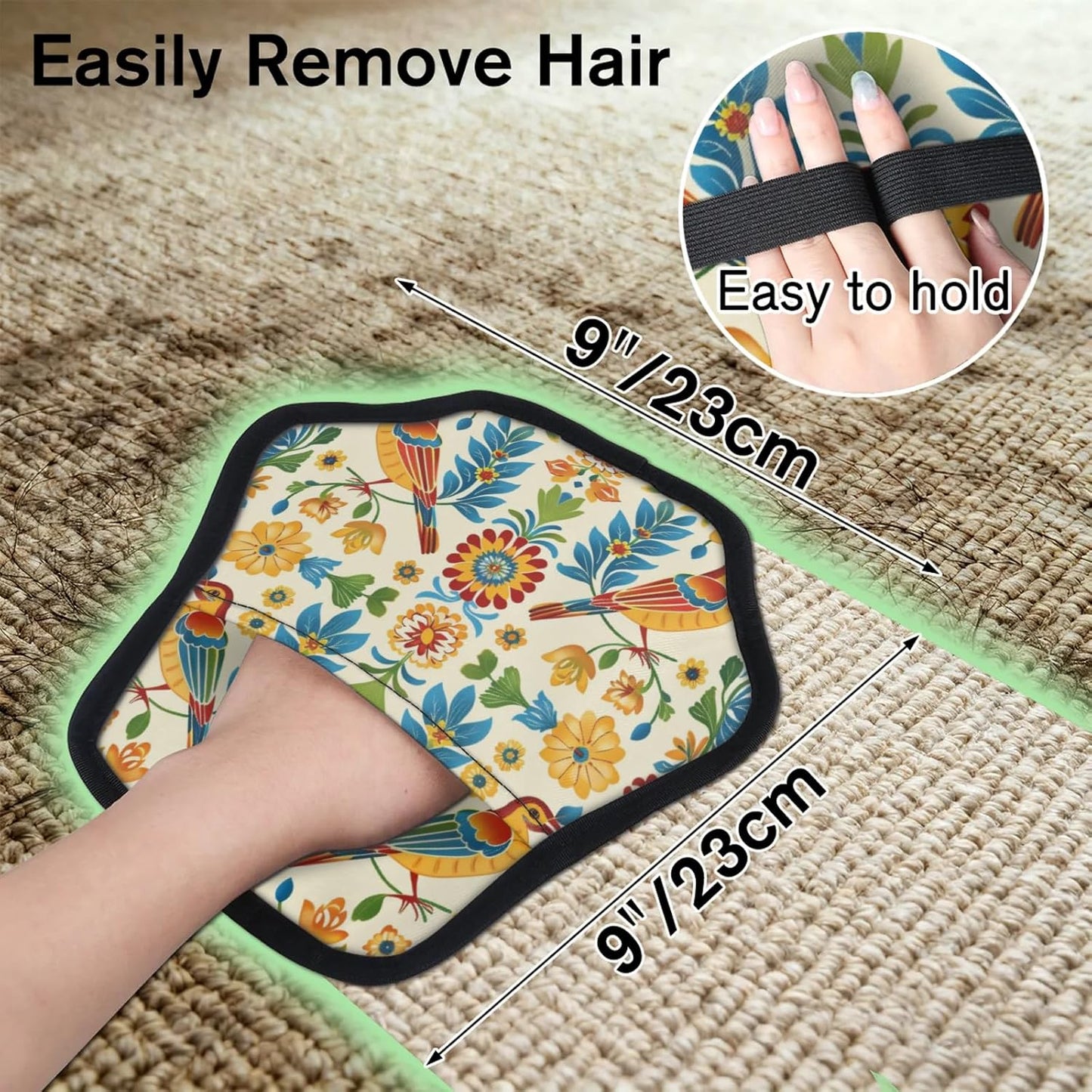 Mexican Style Talavera 2Pcs Electrostatic Reusable Pet Hair