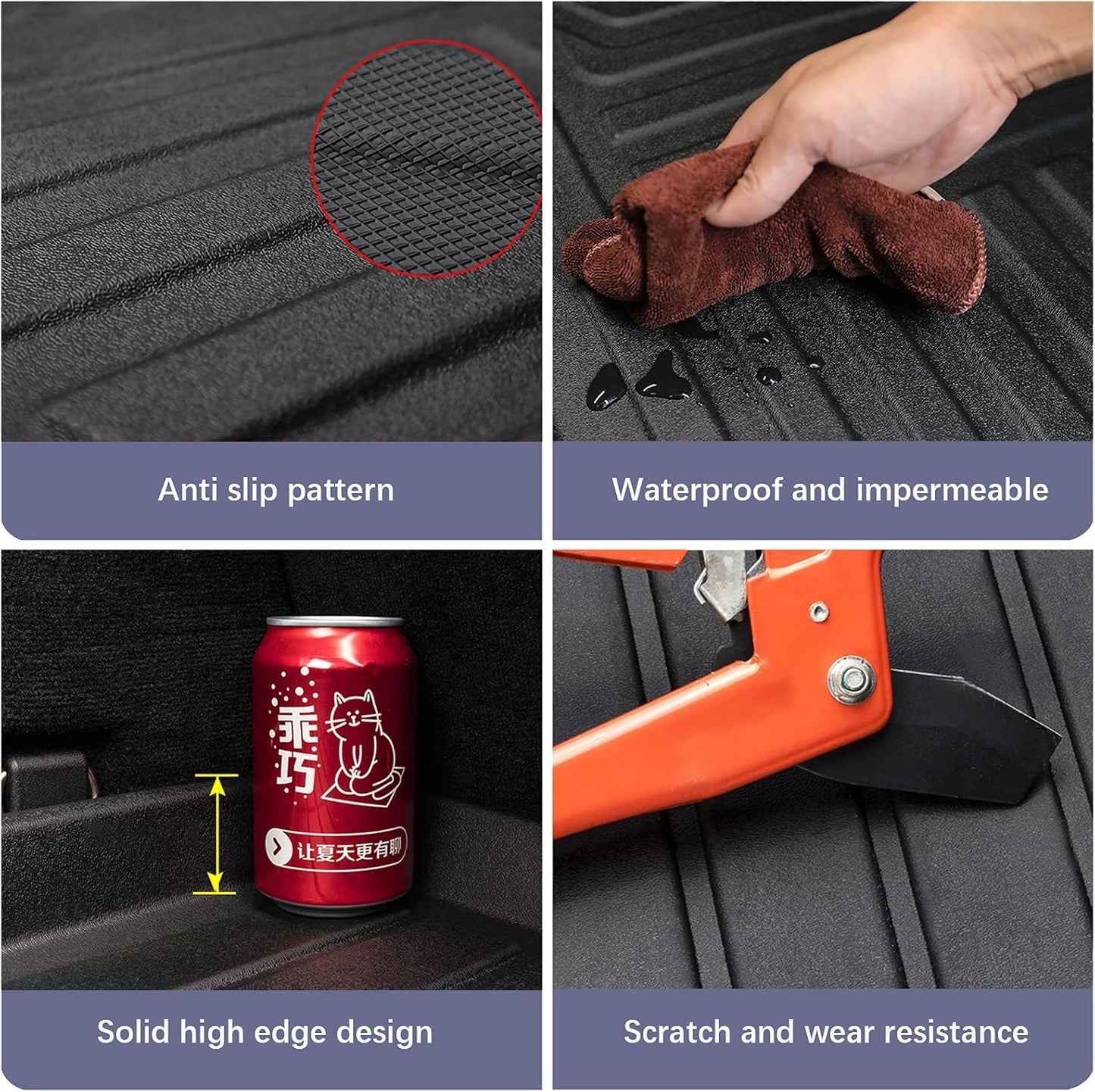 Rear Seat Back Cover Backrest Protector for 2018-2024