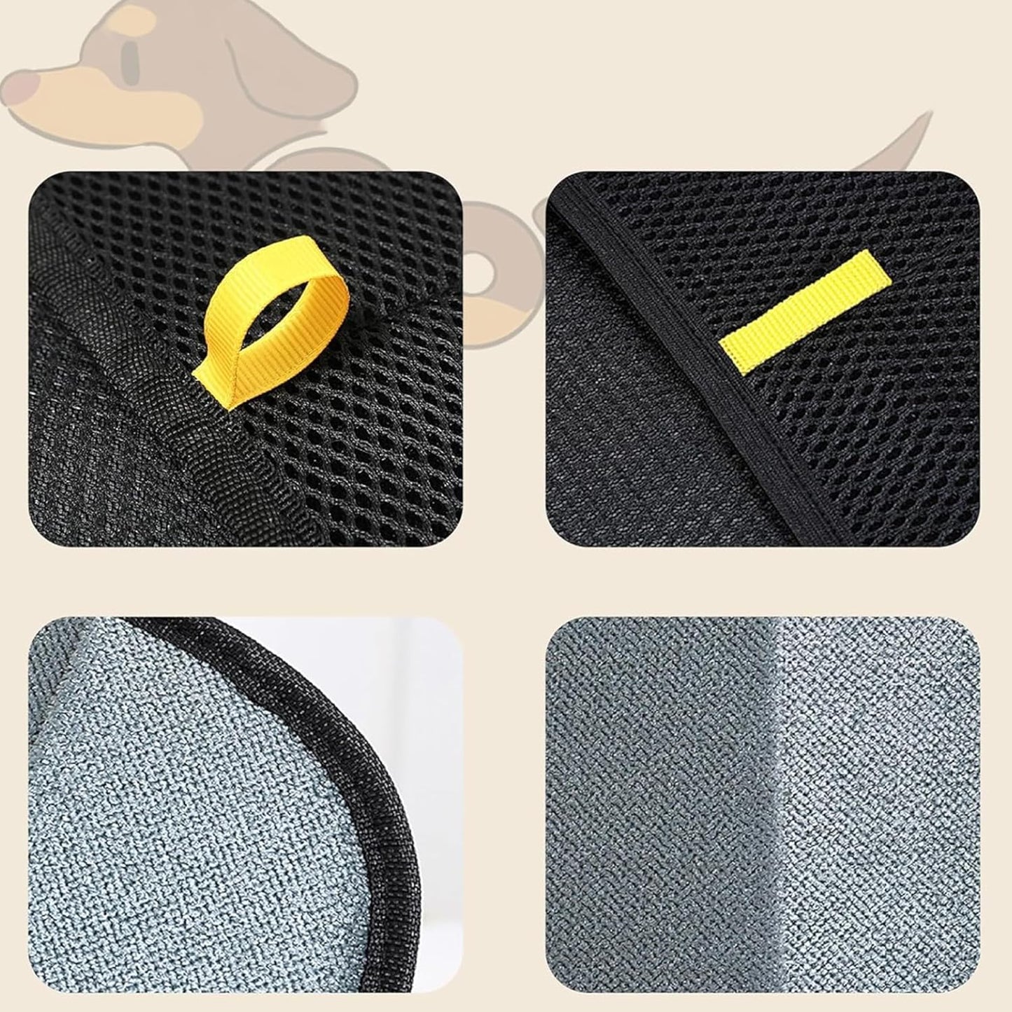 Pet Hair Remover Gloves for Dogs, Upgraded Electrostatic