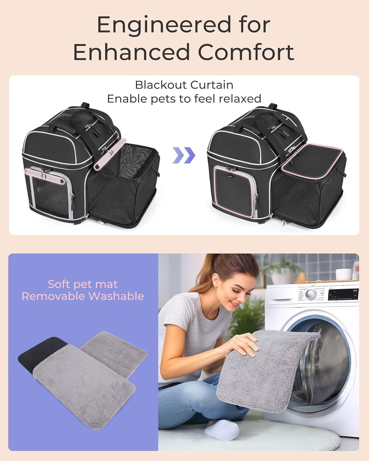 Expandable Pet Carrier: Soft-Sided Cat Dog