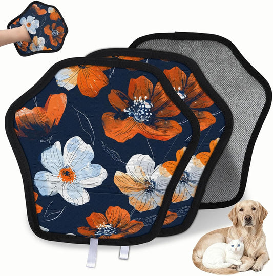 Pet Hair Removal Glove for Dogs Cats Reusable Washable Set