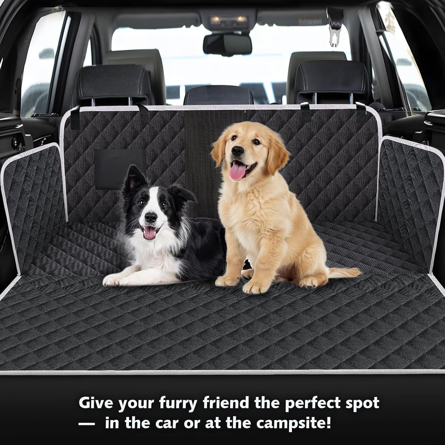 Car Seat Cover for Dogs, Non-Slip Dog Hammock for Car Back