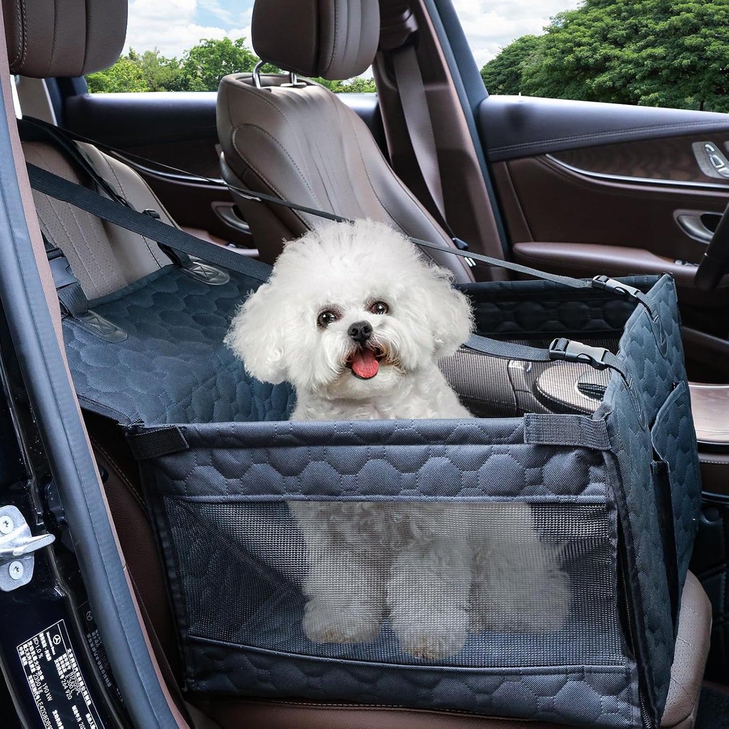 Dog Car Seat for Medium Small Dogs, Pet Car Seat with