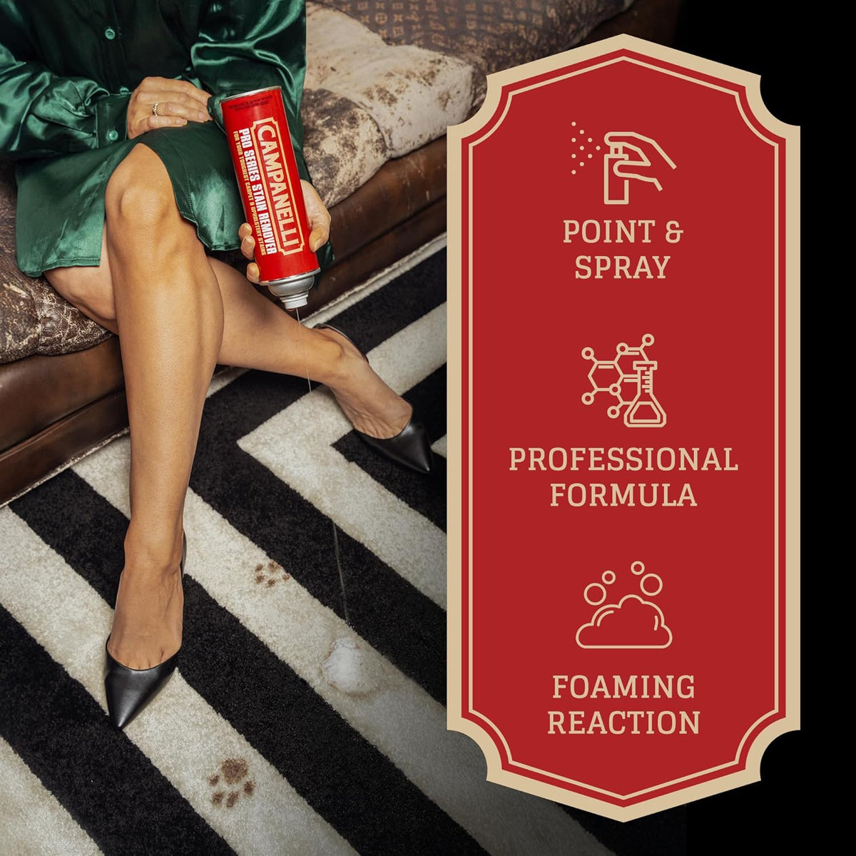 Campanelli Pro Series Stain Remover Point & Spray Carpet &
