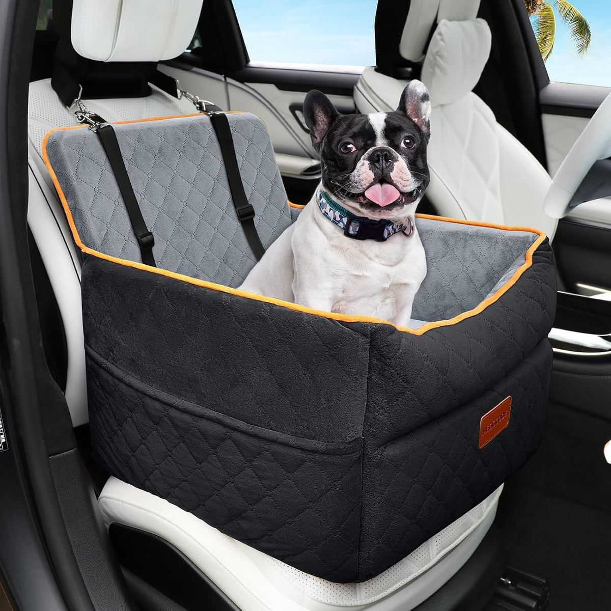 Small Dog Car Seat, Memory Foam Dog Booster Seats with