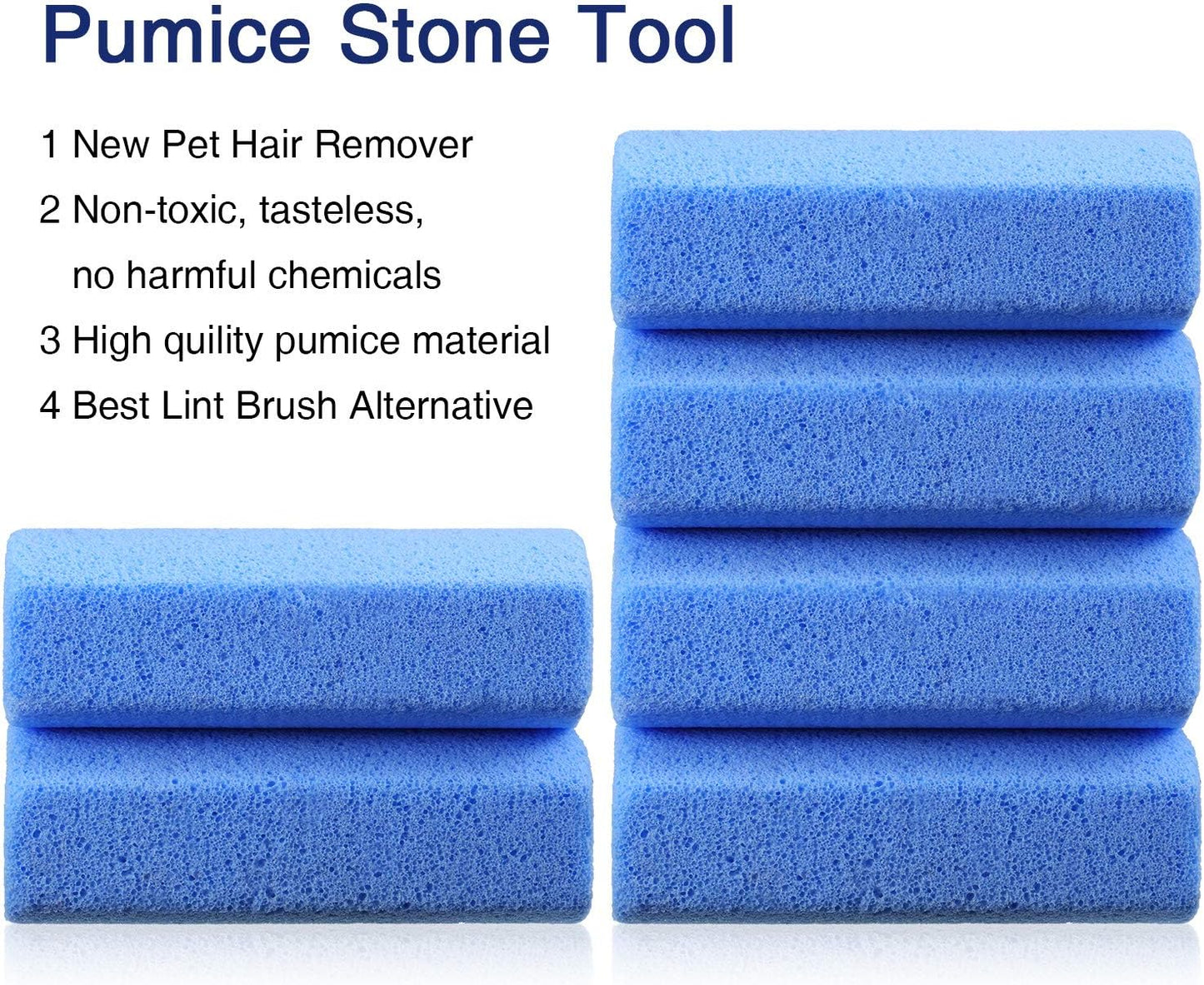 6 Pieces Pet Hair Remover for Dog Cat Pet Hair Stone