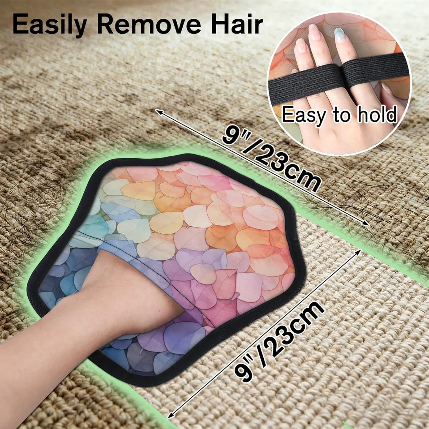 Colourful Leaves 2Pcs Electrostatic Reusable Pet Hair
