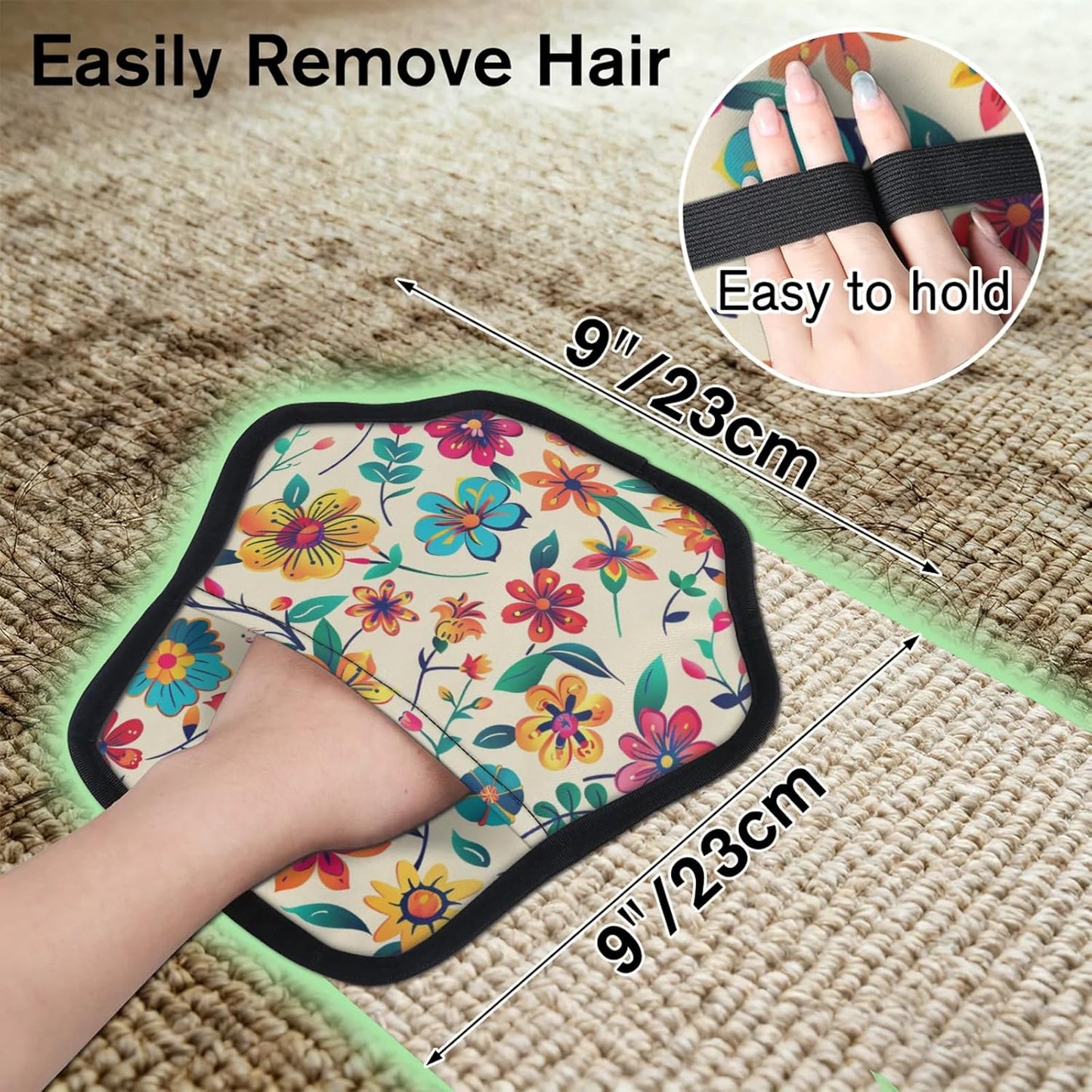 Floral Wildflowers 2Pcs Electrostatic Reusable Pet Hair