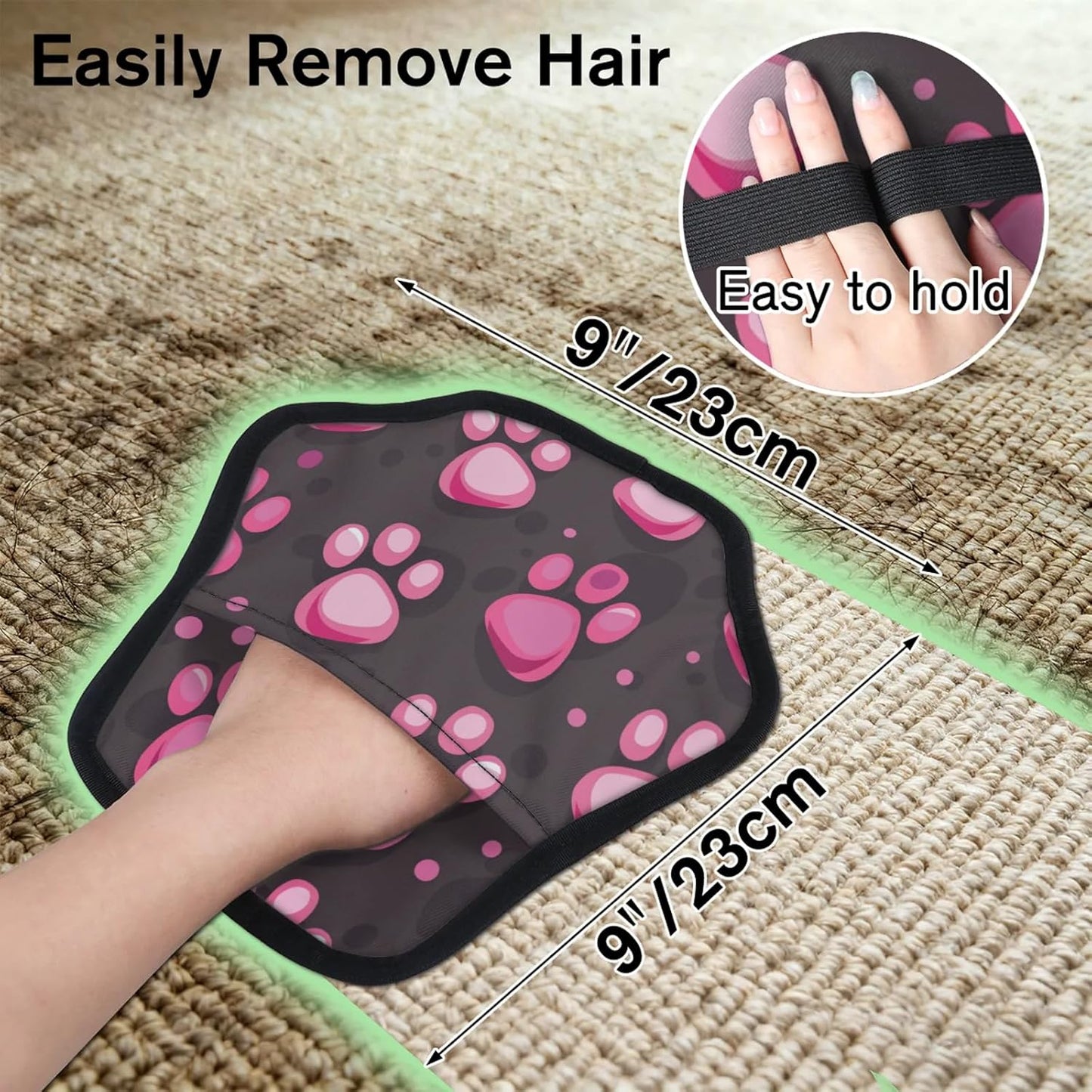 Dog Paw Kawaii 2Pcs Electrostatic Reusable Pet Hair Removal