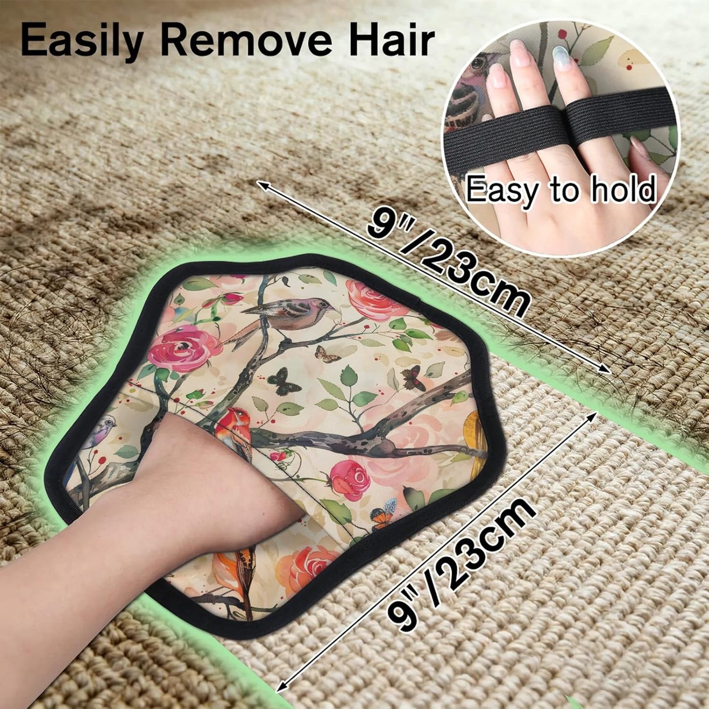 Pet Hair Removal Glove for Dogs Cats Reusable Washable Set