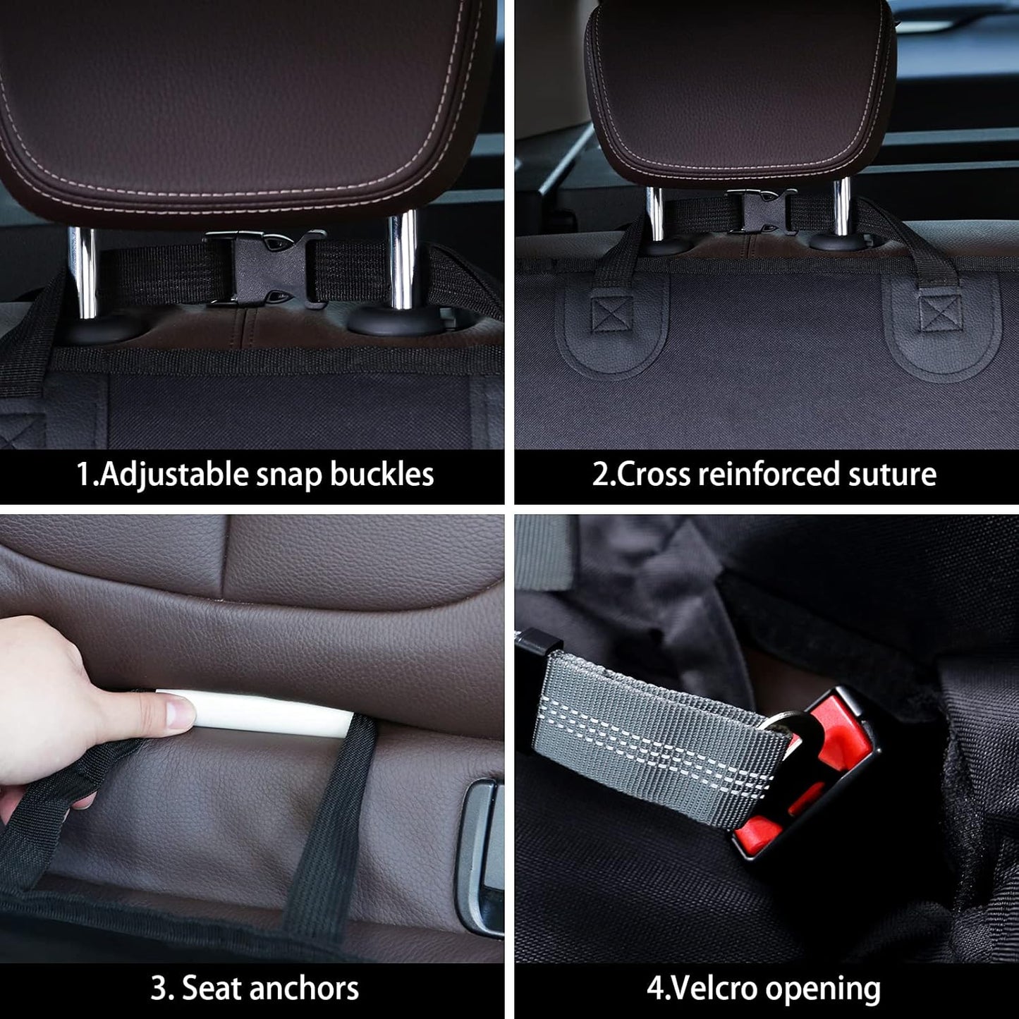 Back Seat Extender for Dogs, Seat Bridge for Dogs, Padded