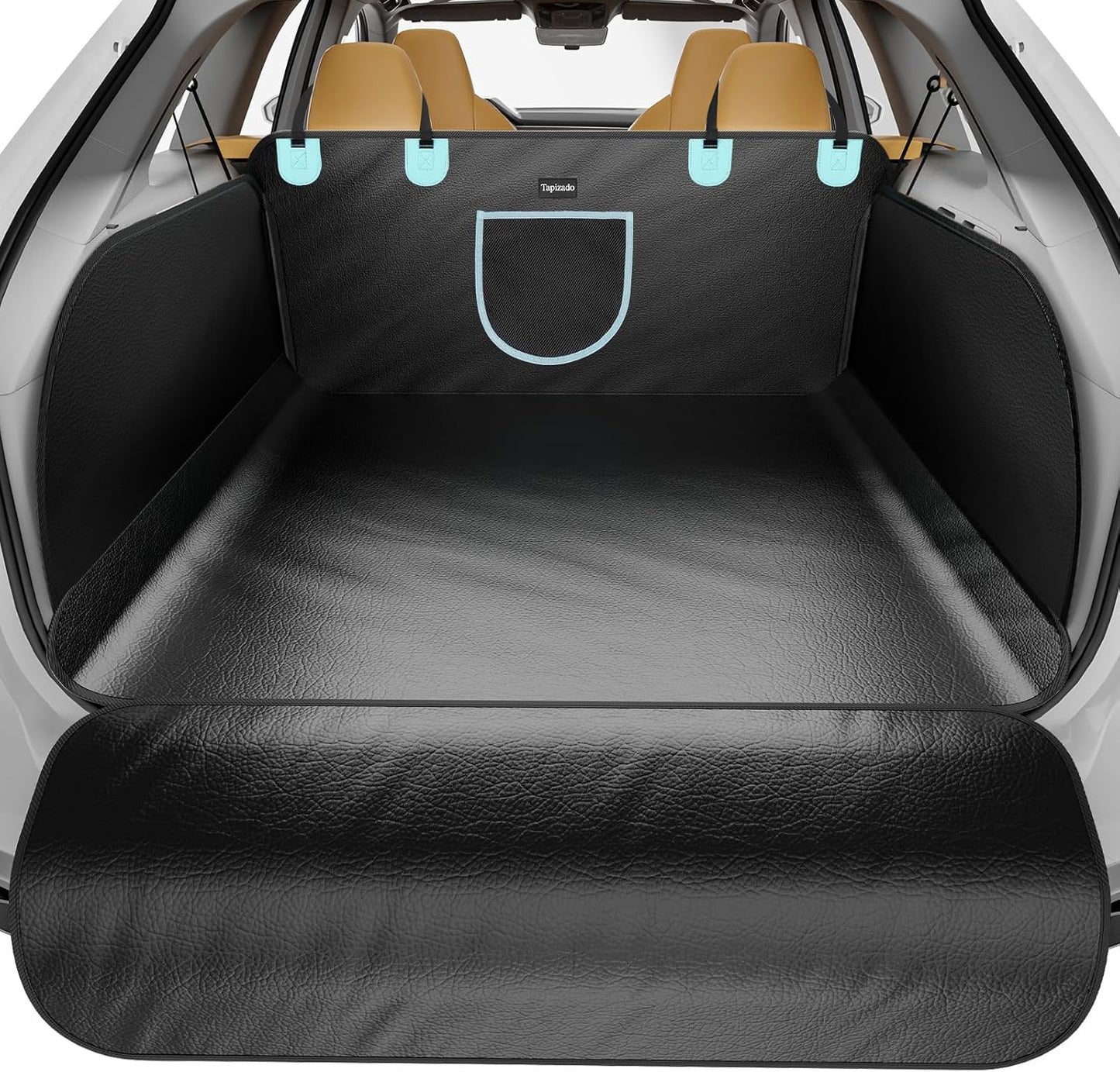 SUV Cargo Liner for Dogs with PU Leather, Waterproof Pet