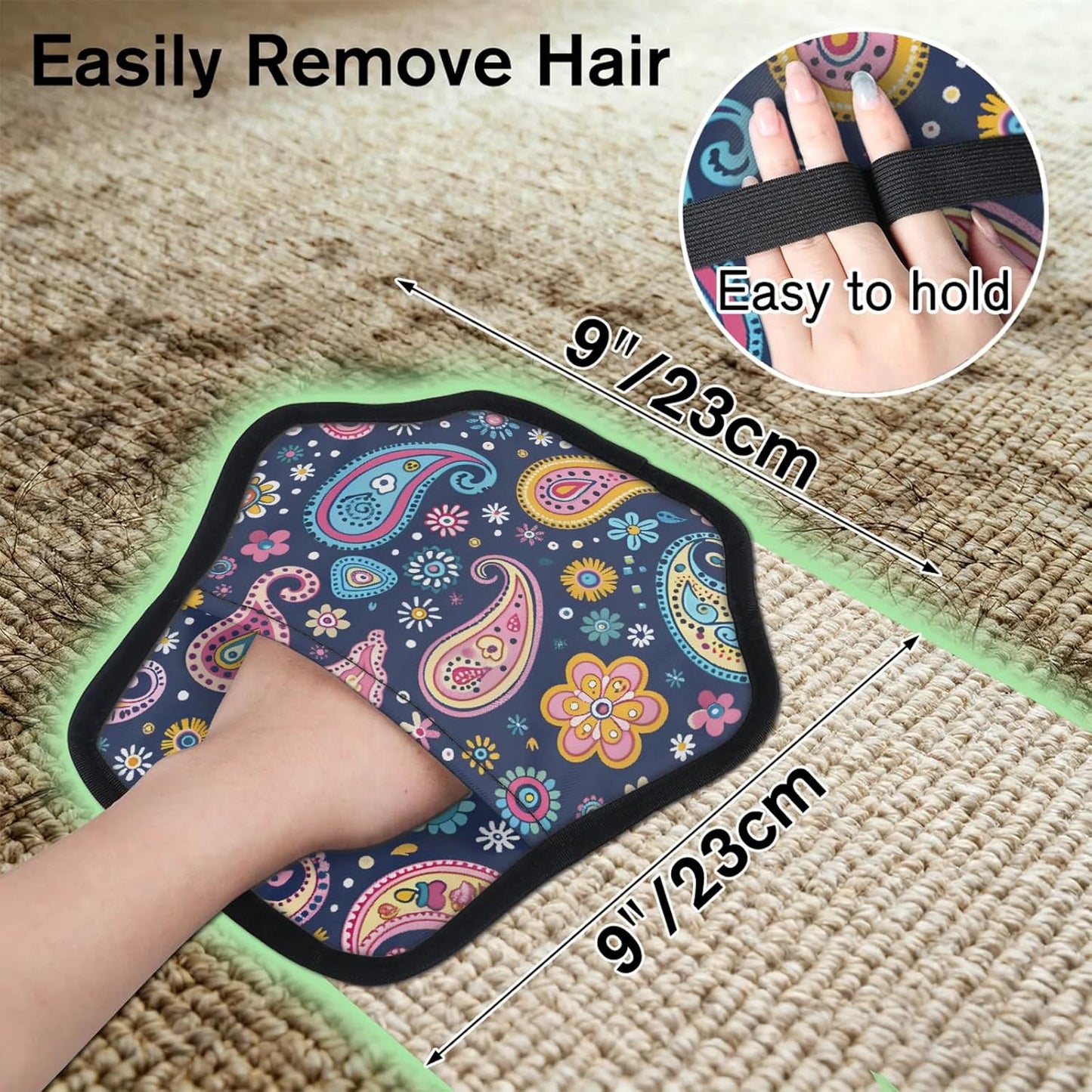 Pet Hair Removal Glove for Dogs Cats Reusable Washable Set