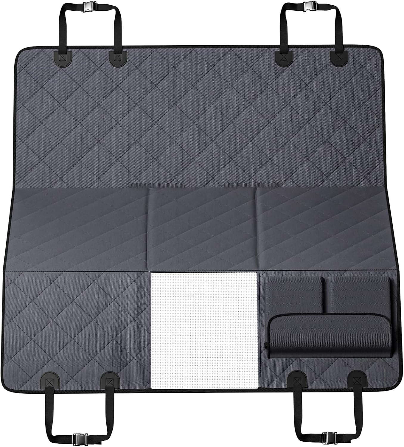 Back Seat Extender for Dogs,Hard Bottom Car Seat Cover for