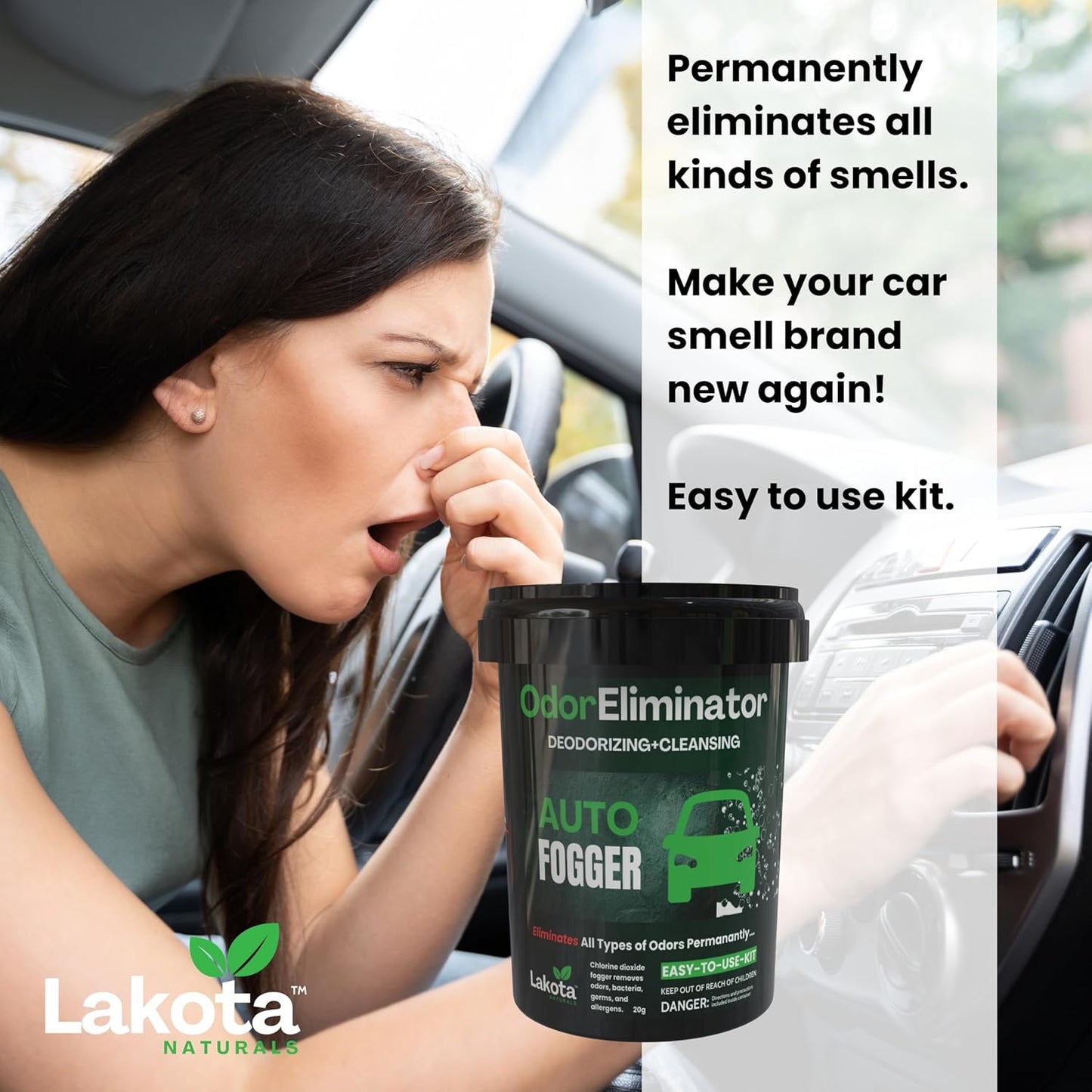 Chlorine Dioxide Fogger Deodorizing Kit, Car Bomb Odor