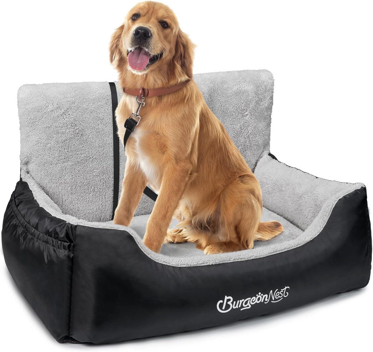 Dog Car Seat for Medium/Large Dogs Under 55 lbs, Soft Pet