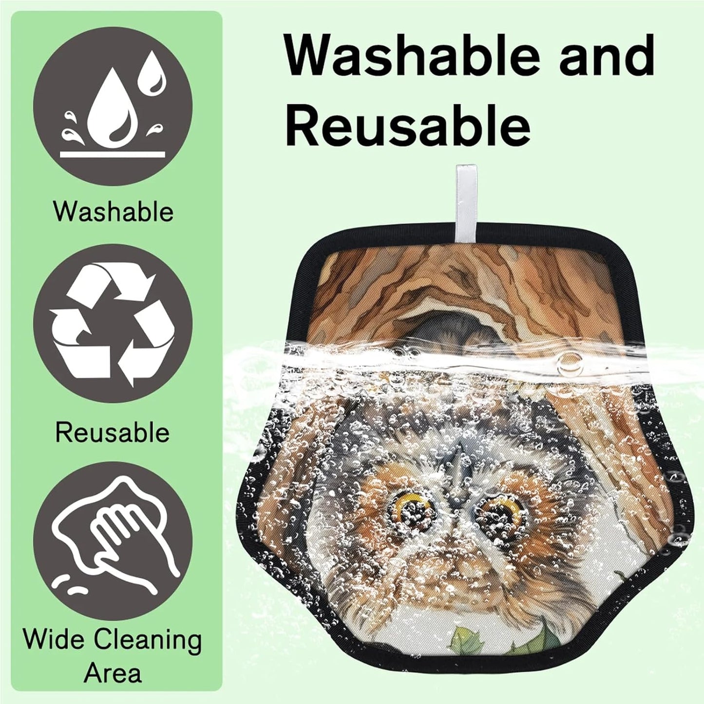 Pet Hair Removal Glove for Dogs Cats Reusable Washable Set
