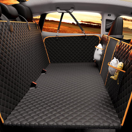 Chilino Back Seat Extender for Dogs,Holds 420lbs,Waterproof Dog Car Seat Cover for Back Seat with Hard Bottom,2025 Upgraded Material Dog Hammock
