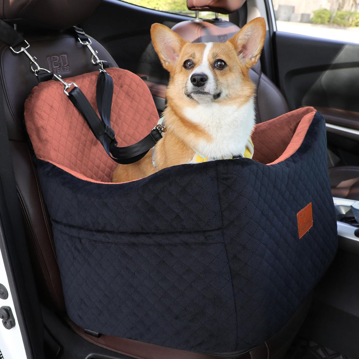 Dog Car Seat for Small/Medium Dogs,Pet Booster Seat with