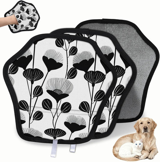 Pet Hair Removal Glove for Dogs Cats Reusable Washable Set