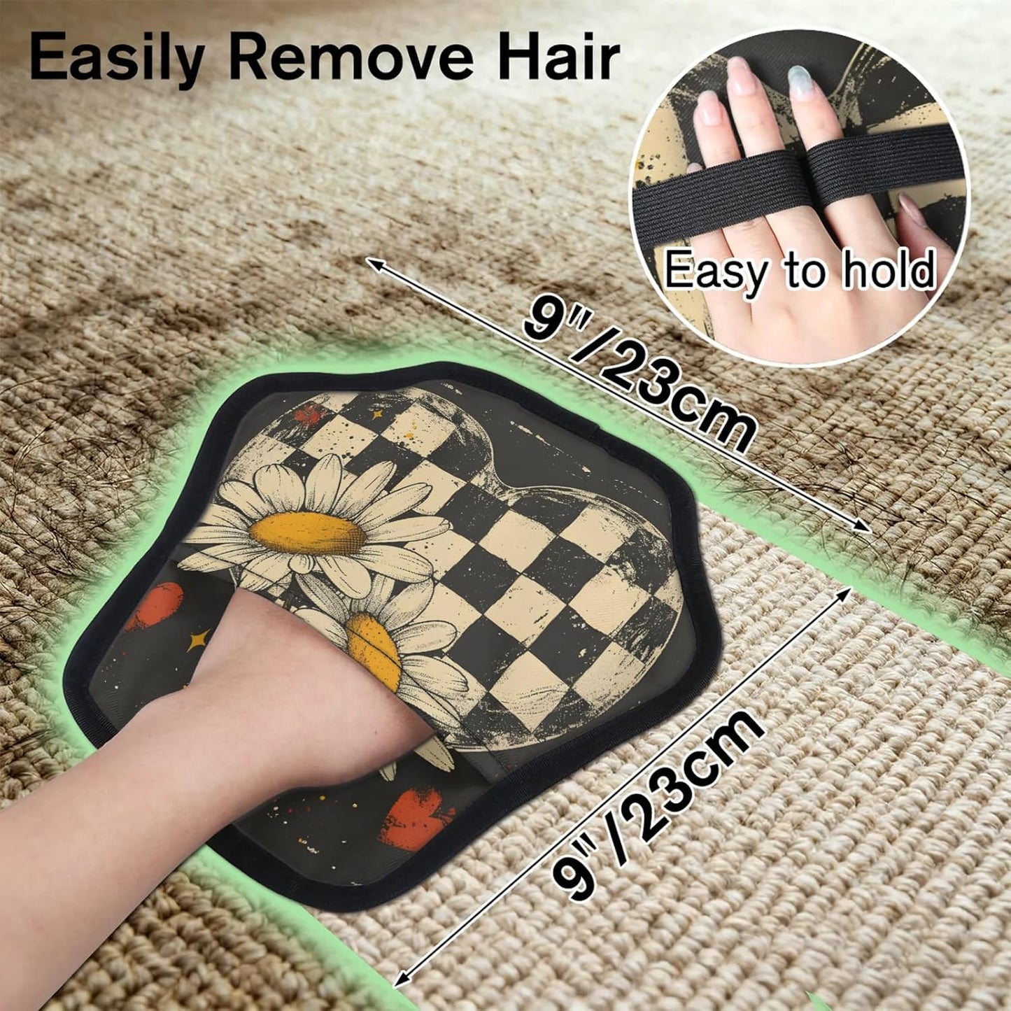Pet Hair Removal Glove for Dogs Cats Reusable Washable Set