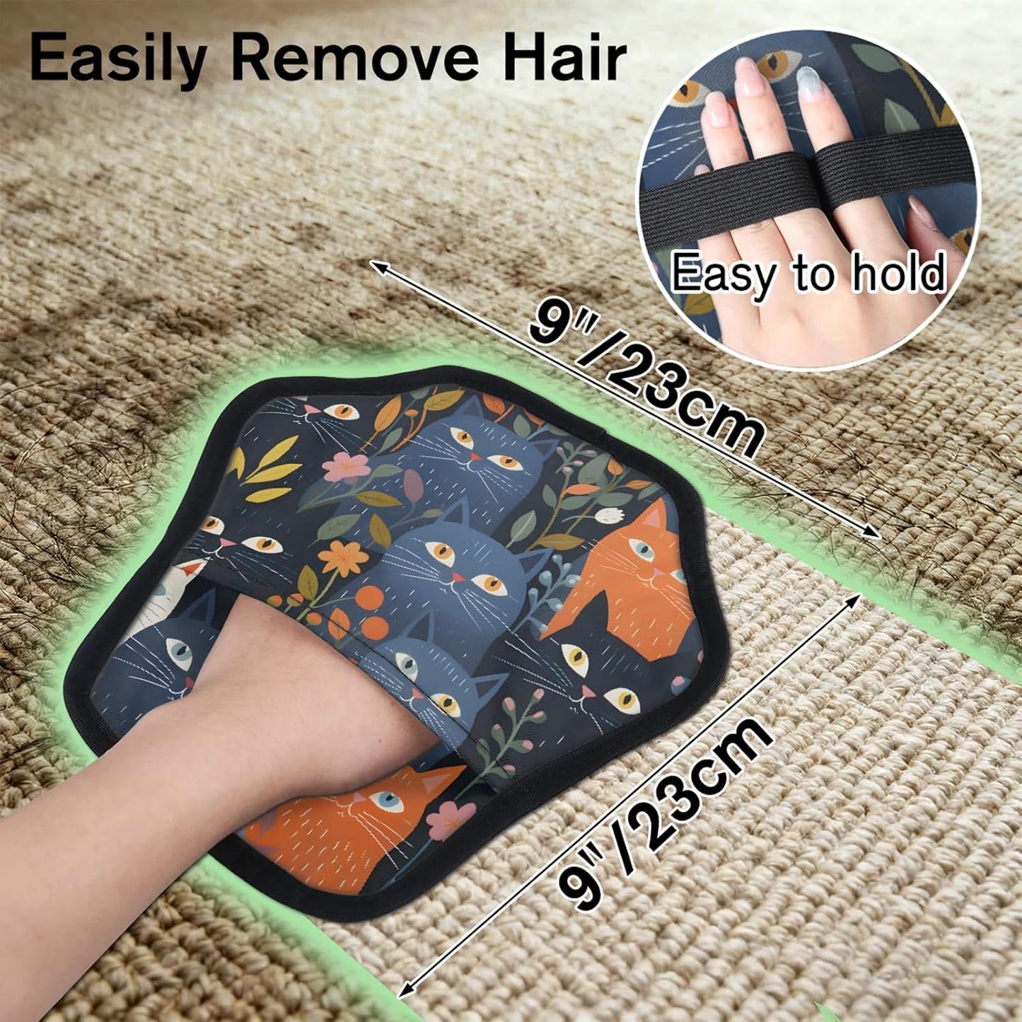 Pet Hair Removal Glove for Dogs Cats Reusable Washable Set