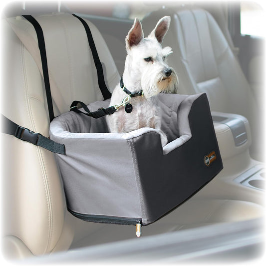 Hangin' Bucket Booster Toy Breed Dog Car Seat Gray 16 X