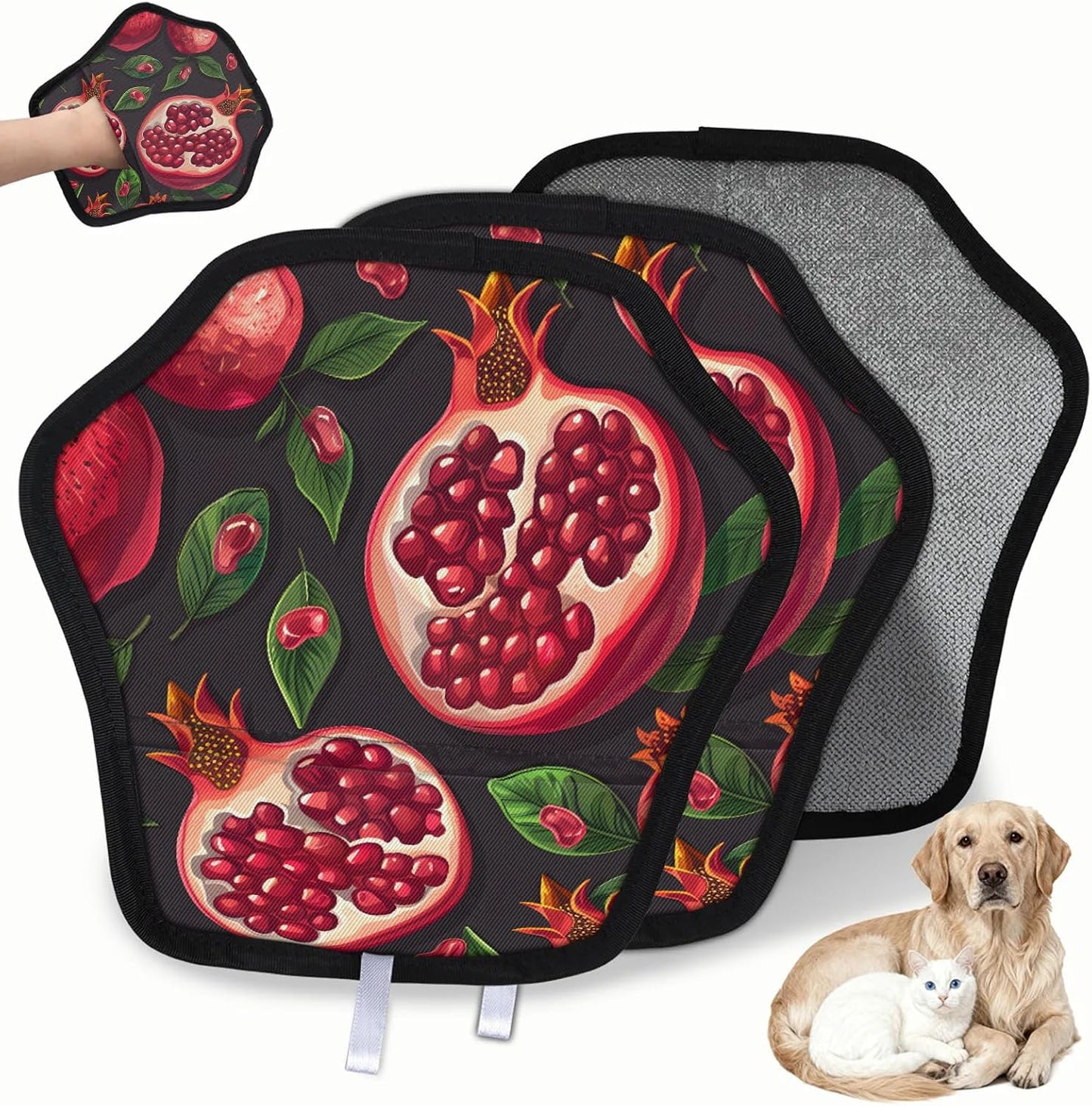 Pet Hair Removal Glove for Dogs Cats Reusable Washable Set