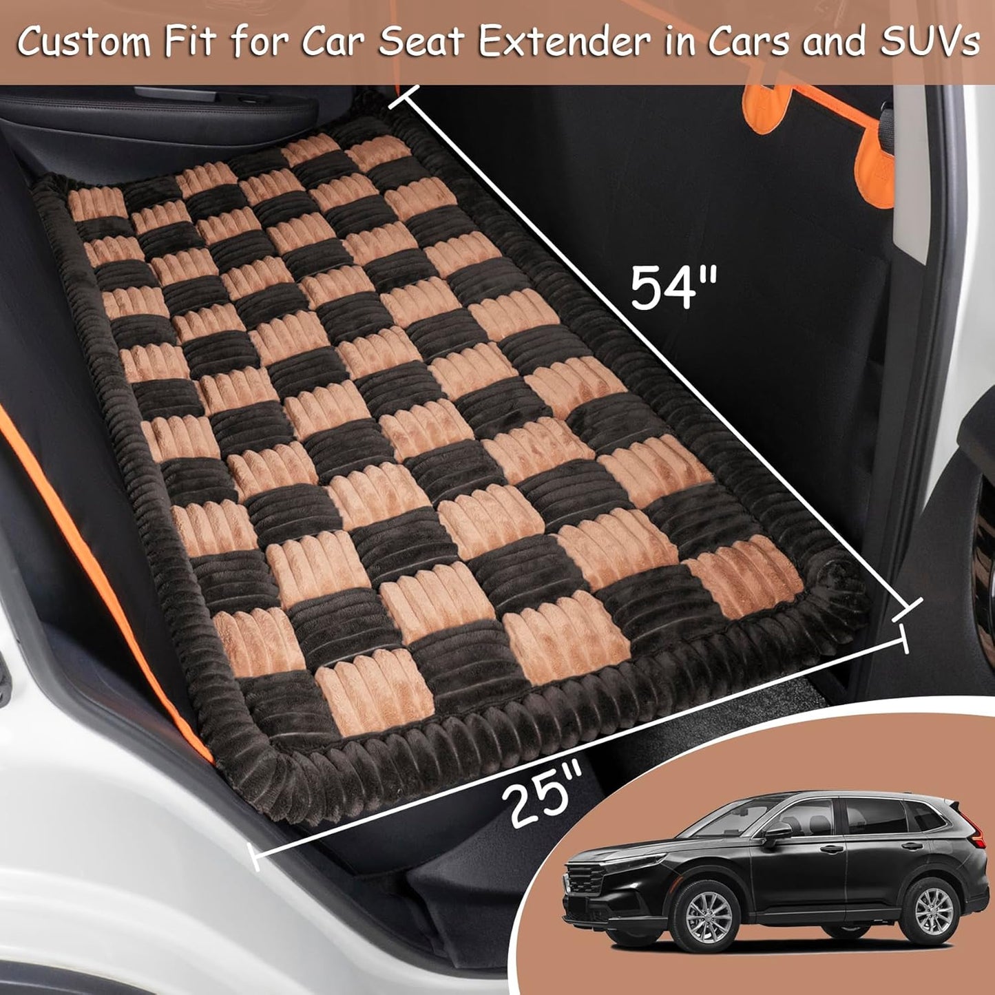 Dog Bed for Car Back Seat, Non-Slip Backseat Dog Car Bed