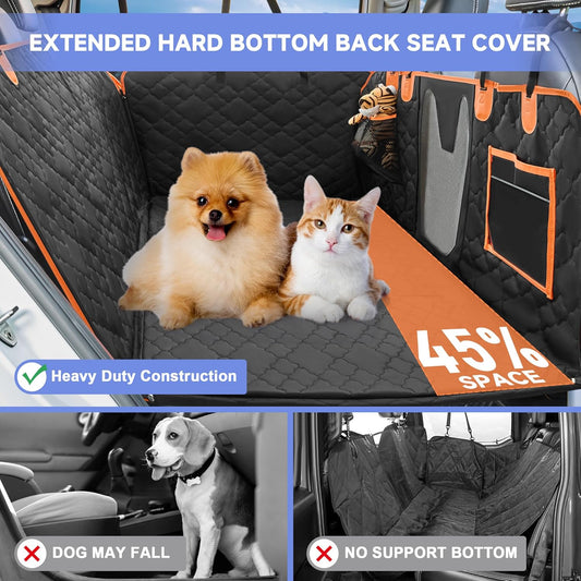 Dog Car Seat Cover for Back Seat - Back Seat Extender for