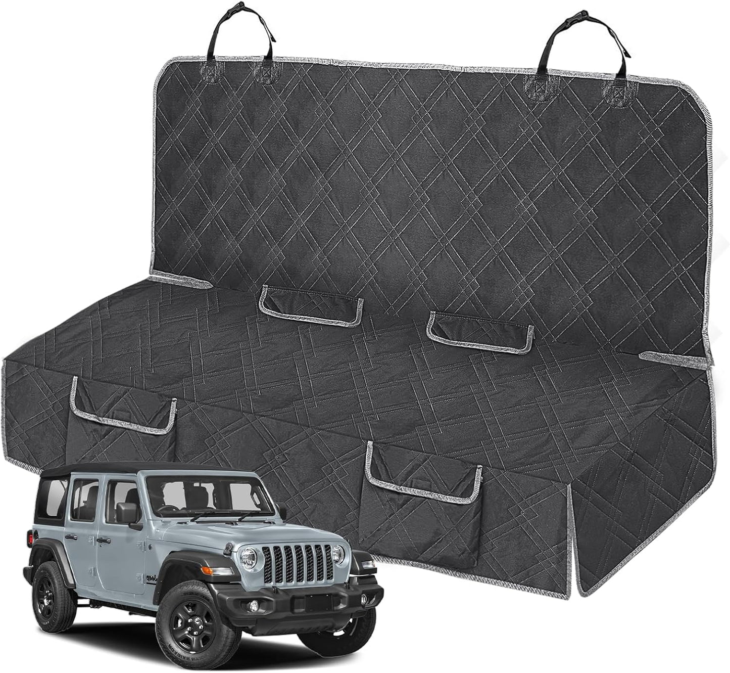 Dog Car Seat Cover Compatible with Jeep Wrangler 4 Door