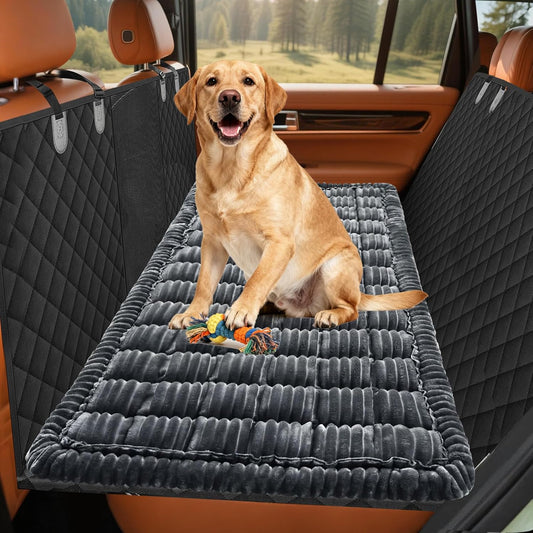 Backseat Dog Bed Mat for Car: 23.6" x 52" Non-Slip Dog Bed