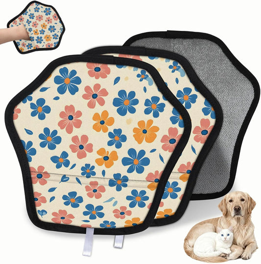 Pet Hair Removal Glove for Dogs Cats Reusable Washable Set