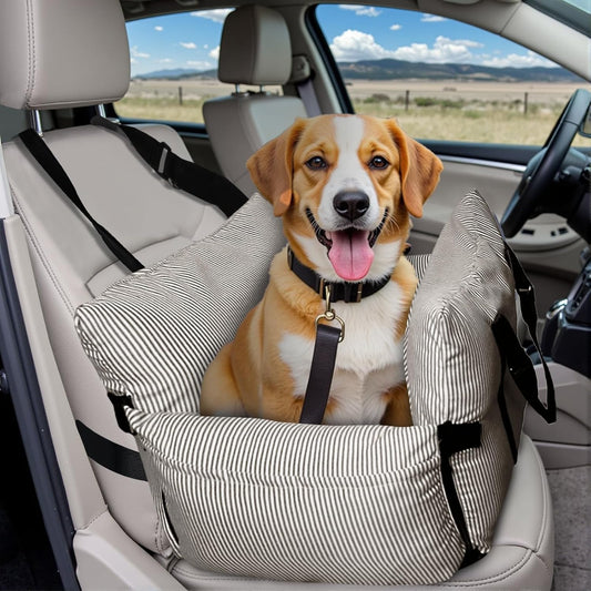 Dog Car Seat for Small/Medium Dogs Under 40 lbs - Elevated