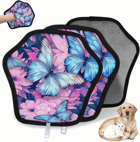 Pet Hair Removal Glove for Dogs Cats Reusable Washable Set