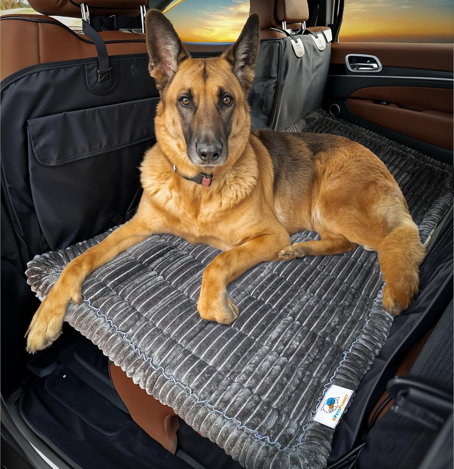 Dog Bed for Car Back Seat Extender - Non-Slip Backseat