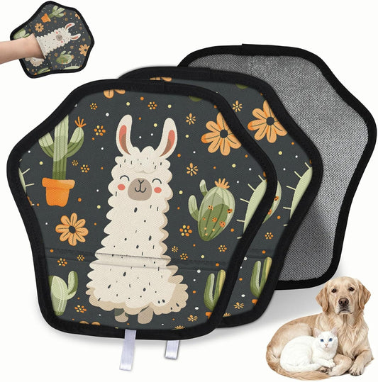 Pet Hair Removal Glove for Dogs Cats Reusable Washable Set