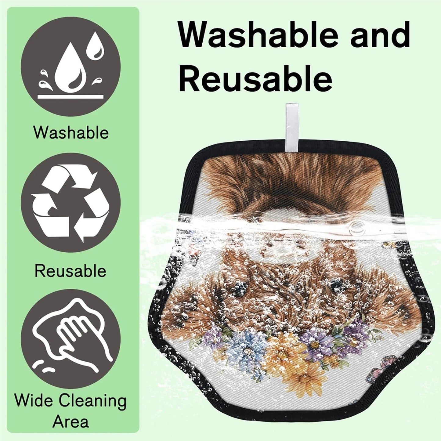 Pet Hair Removal Glove for Dogs Cats Reusable Washable Set